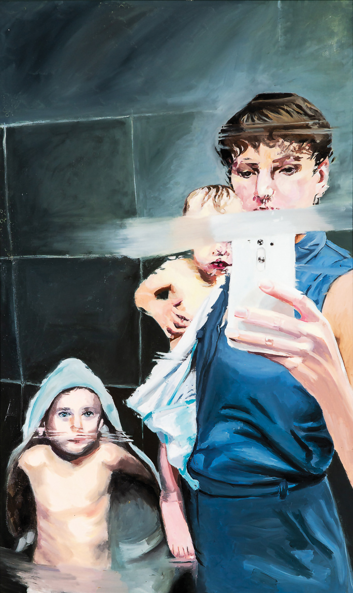 Silvana Nuovo, Selfie, 2020 Óleo sobre tela 133 x 83 cm © Javier Medina Verdolini