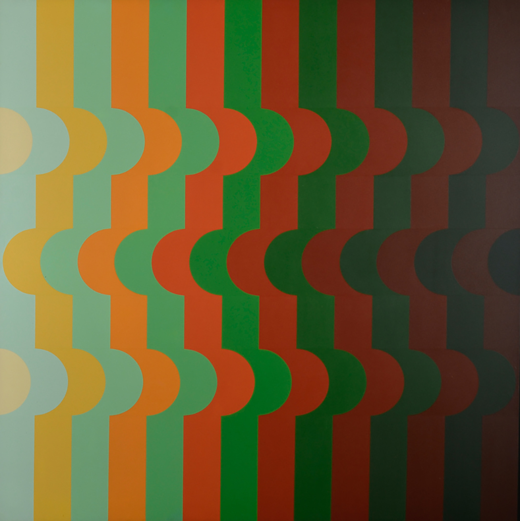 Enrique Careaga, Déplacements ondulaires, 1969/2005 Acrílico sobre tela 150 x 150 cm © Fernando Franceschelli