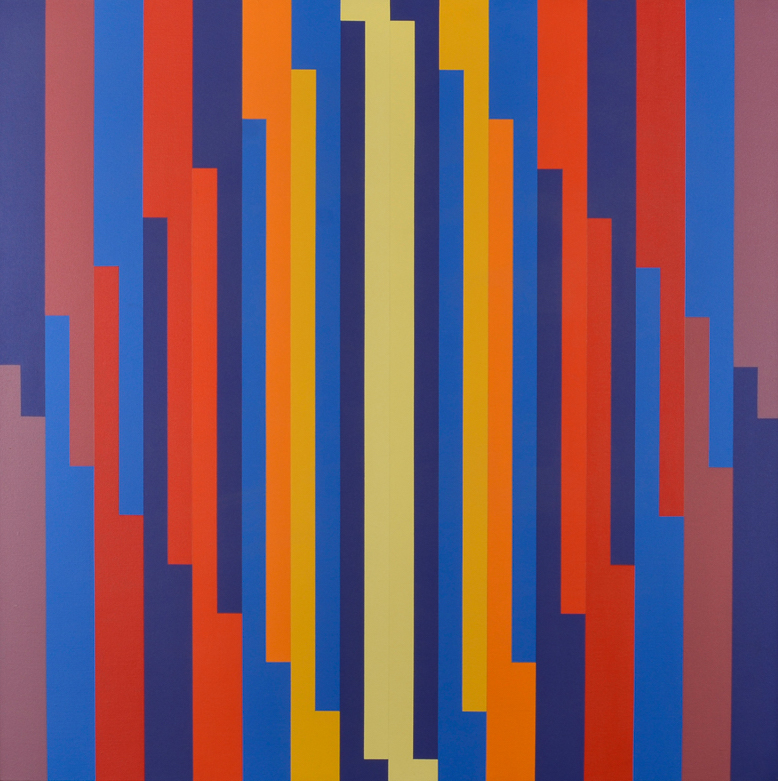 Desplazamientos concéntricos Rous 7, 1969/2004 Acrílico sobre tela 80 x 80 cm © Fernando Franceschelli