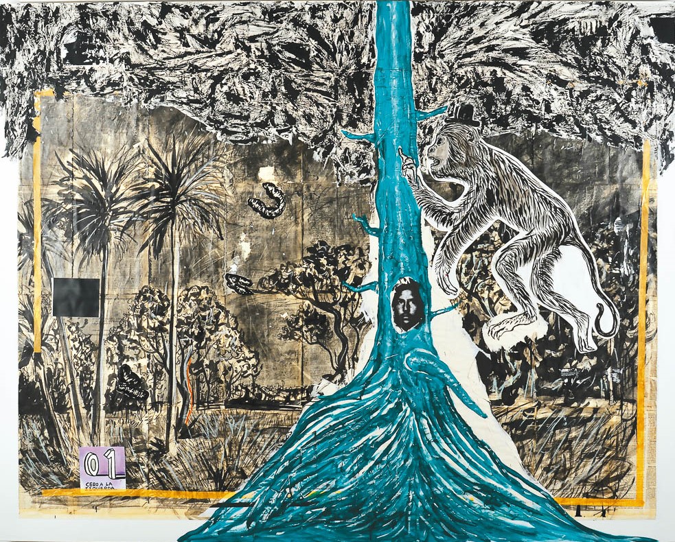  La imagen que falta I, 2020 Técnica mixta 120 x 150 cm © Fernando Franceschelli