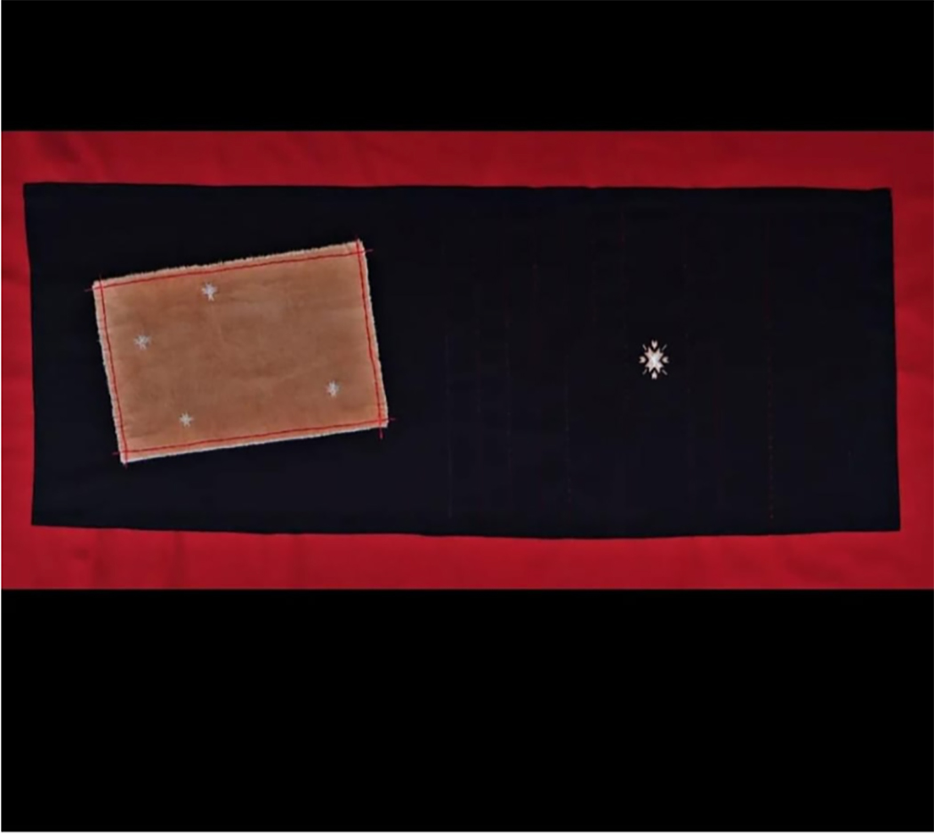 Rodrigo Spelt, Pyharé Pyte, 2023. Textil y bordado. Colección